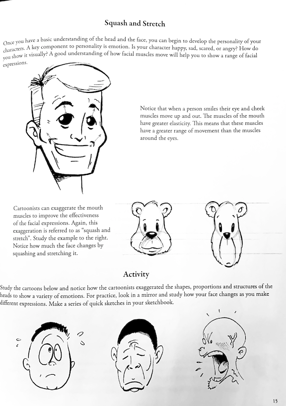 Art Instruction Schools textbook page on ink drawing