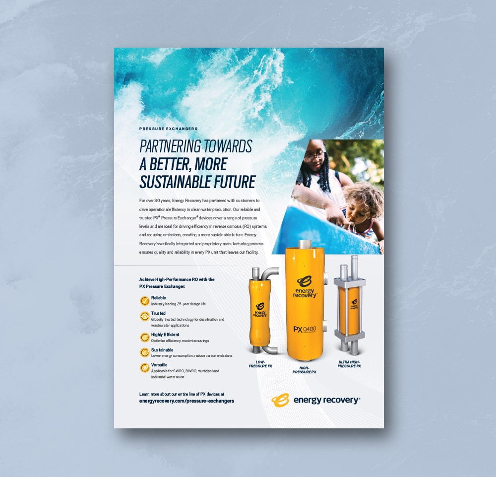 Partnering towards a better, more sustainable future handout.